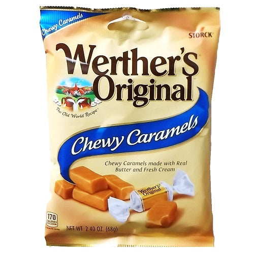 Werther's Original Creamy Caramel Filled Hard Candies 2.4 Oz