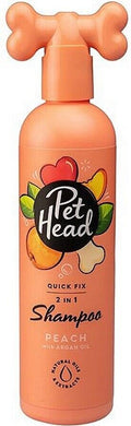 Pet Head Quick Fix 2 in 1 Shampoo for Dogs Peach with Argan Oil 475ml