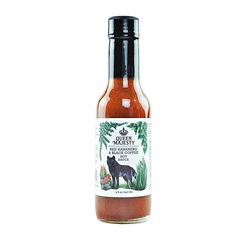 Queen Majesty Red Habanero & Black Coffee Hot Sauce 147ml