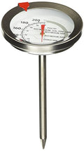 DT165 Meat & Oven Thermometer with 3 in. Dial, Silver