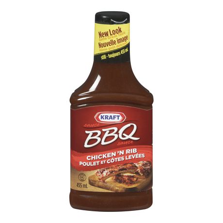 Kraft Chicken & Rib BBQ Sauce, 455 ml Bottle