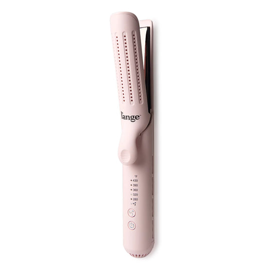 L'ange 360° Airflow Styler Curling Iron - Dual Voltage Hair Straightener and Curler 2 in 1 with Vented Cool Air to Lock in Style, 1.25 Inch Flat Iron Hair Straightener, Long Curling Wand, Adjust Temp