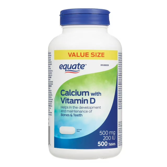 Equate Calcium with Vitamin D 500mg 200iu