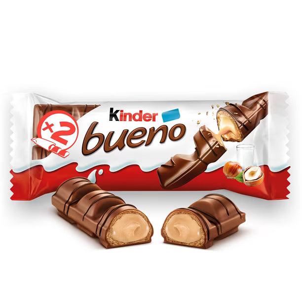 Kinder Bueno Milk Chocolate Covered Wafers with Milky Hazelnut Filling 3x43 g