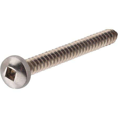 Square Drive Pan Head Screw 1/4" x 4" - 2pc