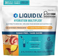 Liquid IV Sugar-Free Hydration Multiplier Drink Mix, 15x White Peach, 15x Mango Pineapple