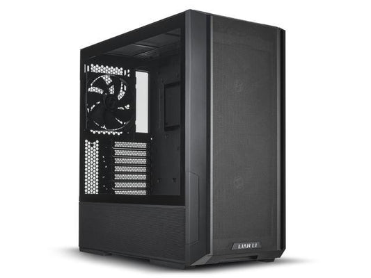 LIAN LI LANCOOL 216 X Black Steel / Tempered Glass ATX Mid Tower Computer Case,