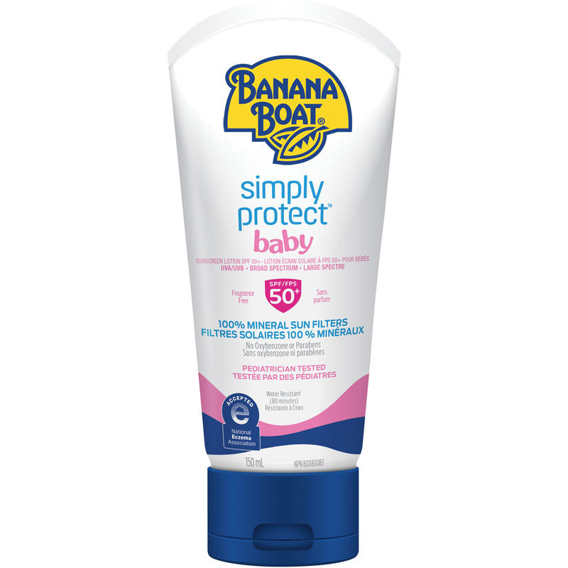 Banana Boat  Simply Protect™ Baby Mineral Sunscreen Lotion Spf 50+