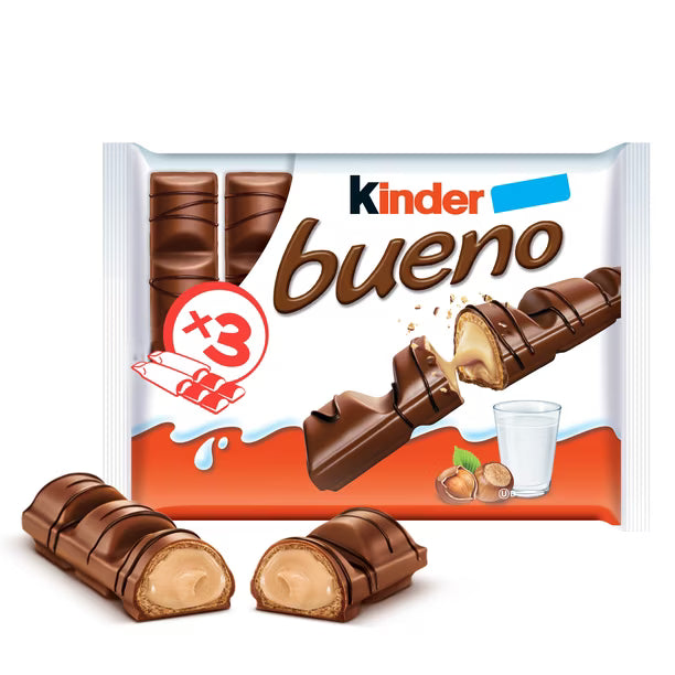Kinder Bueno Milk Chocolate and Hazelnut Cream 3 Oz 4