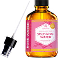 24K Gold Rose Water for Face by Leven Rose 100% Pure Organic Natural Moroccan Rosewater Face Spray 118 ml