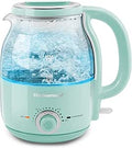 Elite Gourmet 1.2L Adjustable Temperature Glass Electric Kettle