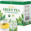 Soeos Organic Green Tea, 100 Tea Bags (Pack of 1)
