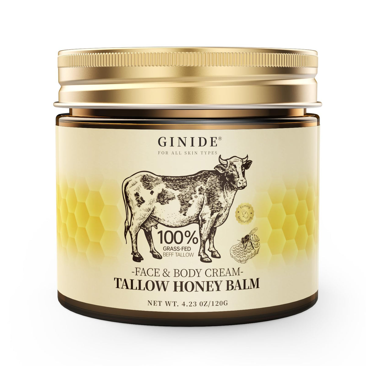 GINIDE Tallow Honey Balm Moisturizer for Face & Body