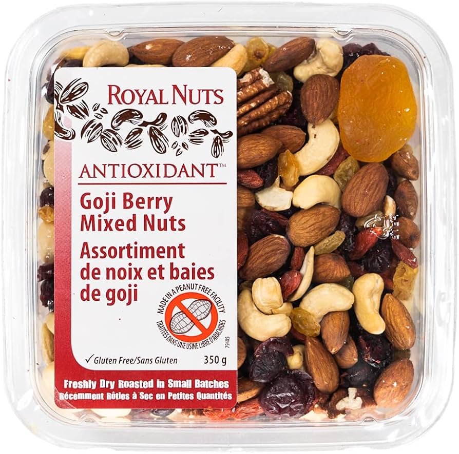 ROYAL NUTS Dry Roasted Goji Berry Mix Nuts, 350 Grams