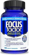 Focus Factor Adults Extra Strength, 120 Count - Brain Supplement for Memory, Concentration and Focus - Complete Multivitamin with DMAE, Vitamin D, DHA - Trusted Health Vitamins