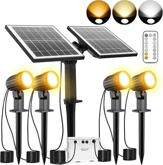 4 In 1 Solar Landscape Spotlights