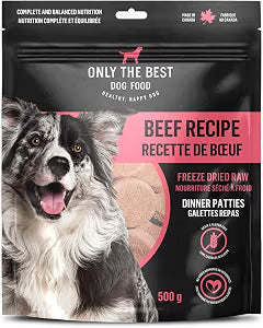 Only The Best Freeze-Dried Dog Food - Beef, 500g