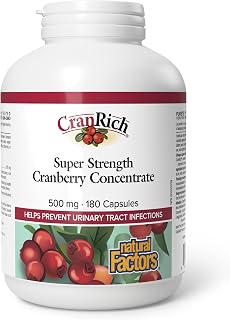 Natural Factors Organic Cranberry Supplement 500mg 180 Capsules