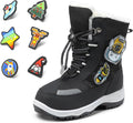 Kids Interchangeable Non-Slip Snow Boots - Black