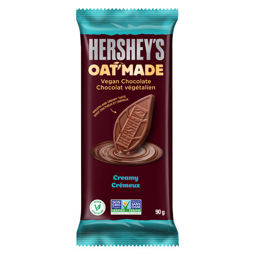 Hershey’s Oat Made Vegan Creamy Chocolate, Non-GMO, Chocolate Candy Bar, Perfect for Sharing, 90g