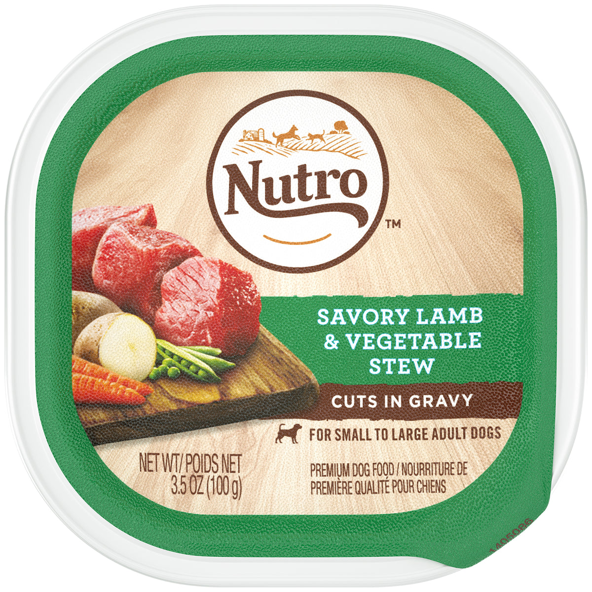 Nutro Products 79105117807 3.5 Oz Savory Lamb & Vegetable Stew Can Small Breed Dog Food