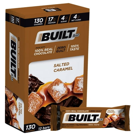 Built Bar, Protein Bar Salted Caramel, 49 Grams