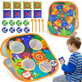 FUN LITTLE TOYS 3 in 1 Carnival Bean Bag Toss Game for Kids