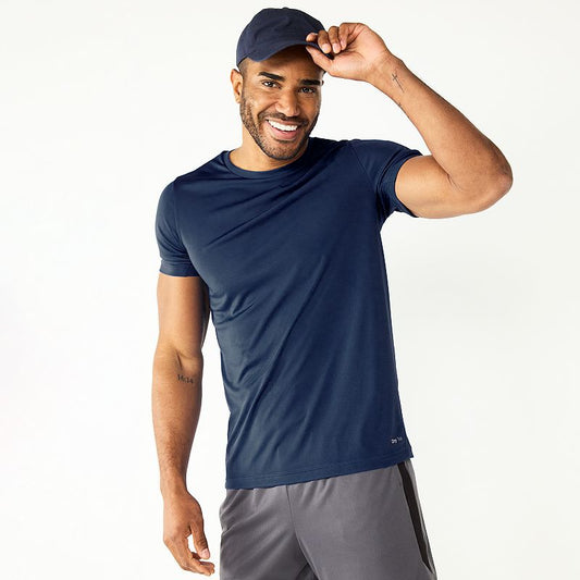 Men's Croft & Barrow® Elbow-Sleeve Splitneck Top, XL