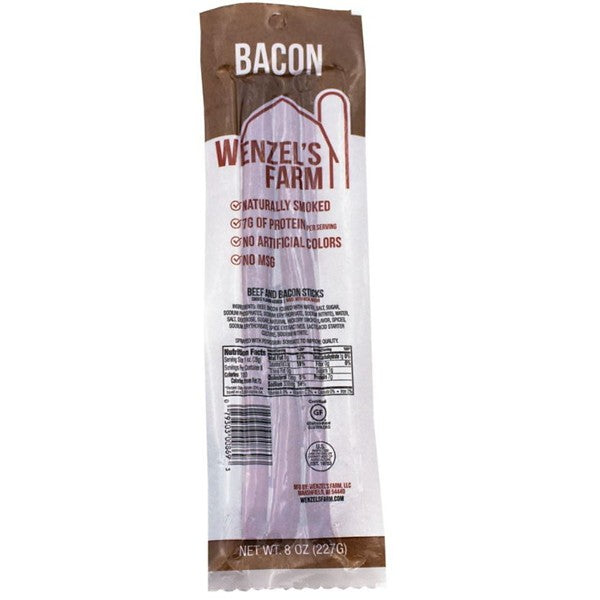 Wenzel's Farm Beef with Bacon Meat Stick