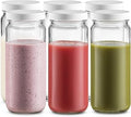 Paksh Glass Tall Juice Bottles 475ml 6pcs