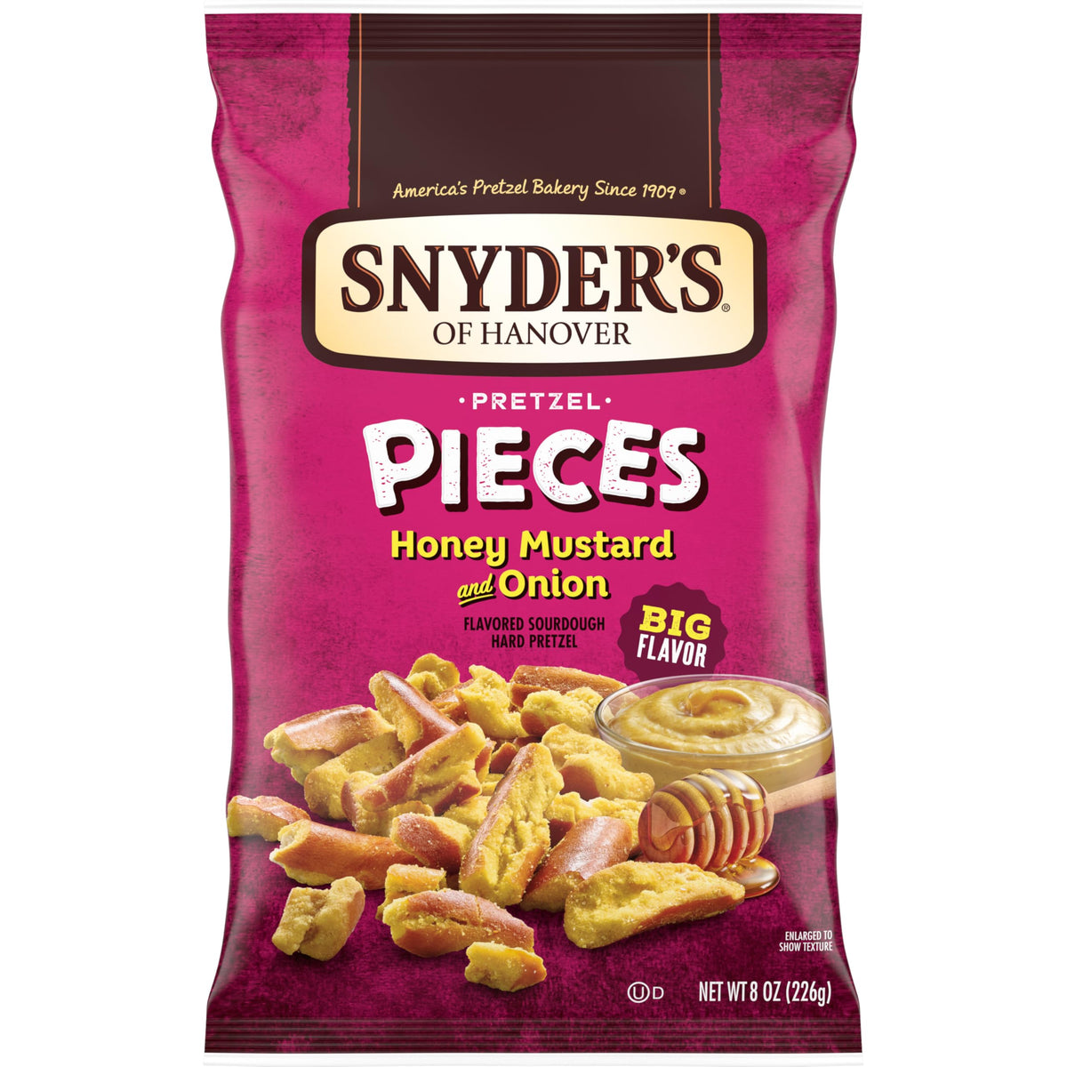 Honey Mustard Onion Pretzels Pieces, 8 Oz