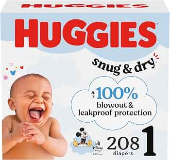 Huggies Snug&Dry Diapers S1 1X200EA