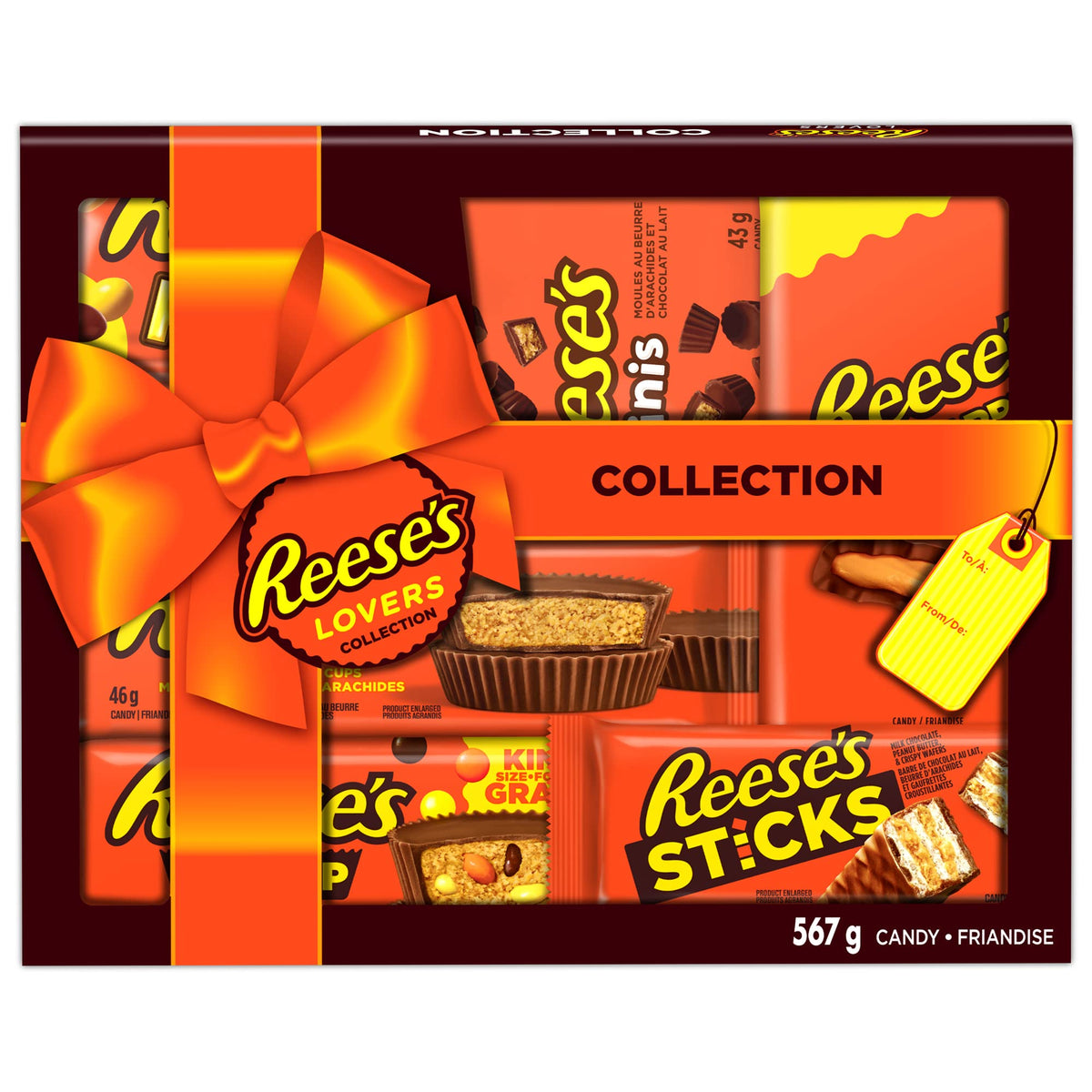 Reese's Lovers COLLECTION GIFT BOX: INDULGE in ASSORTED CHOCOLATE & BUTTER BARS