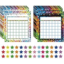 REGELETO Pack Incentive Reward Chart for Classroom Home Behavior for Kids Students