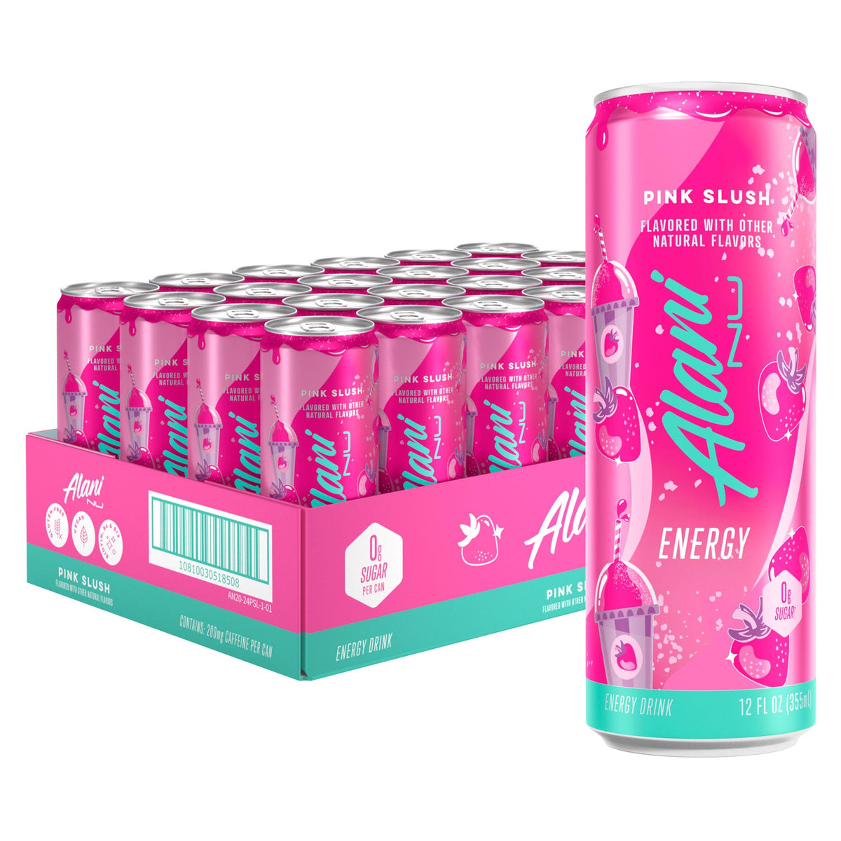 Alani Nu Pink Slush  Energy Drink (Pack of 12)