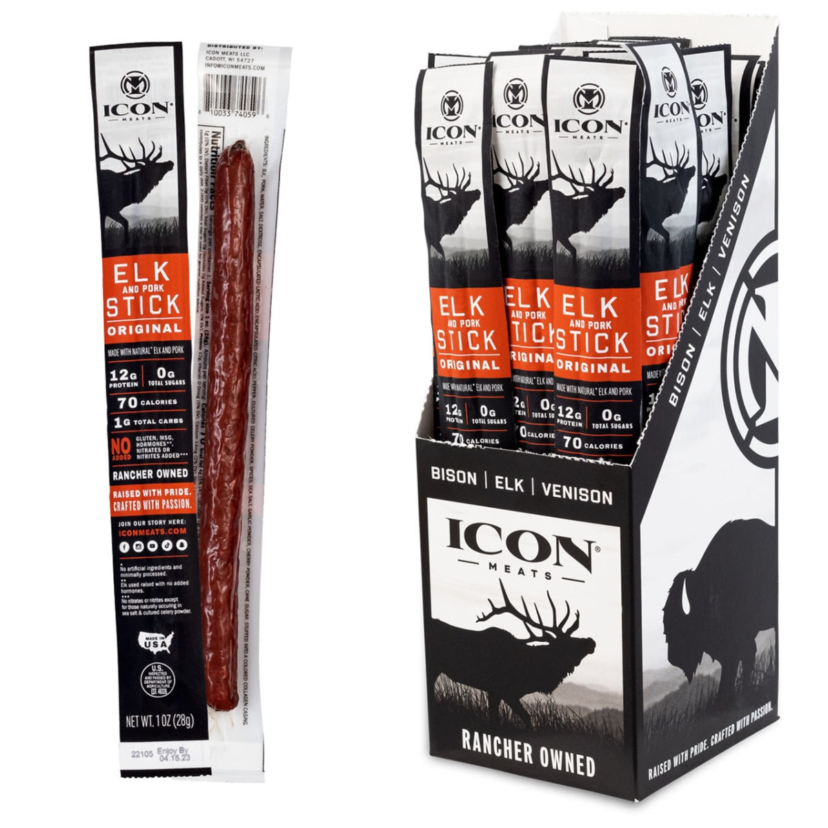 1 Oz. Original Elk Stick Jerky