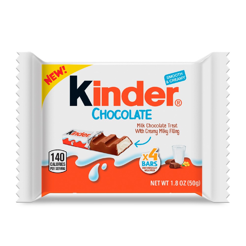 Kinders, Smooth and Creamy Chocolate Bars, 1.8 Oz