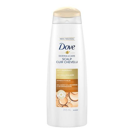 Dove Coconut and Shea Butter Scented Dryness and Itch Relief Shampoo, Derma+Care Scalp 355 mL