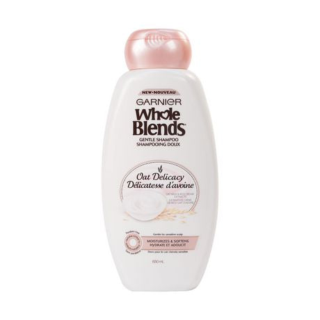 Garnier Gentle Shampoo Whole Blends Oat Delicacy with Oat Milk and Rice Cream Extracts, 650 mL