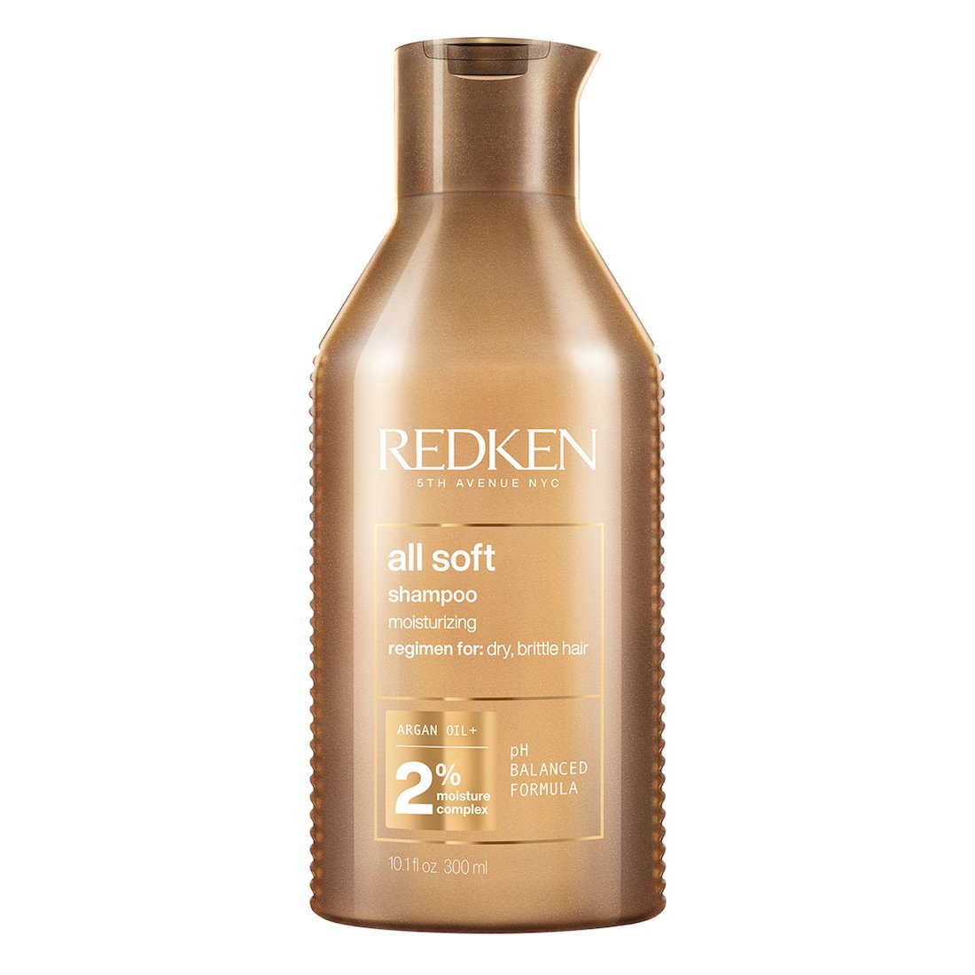 Redken All Soft Shampoo | For Dry / Brittle Hair | Provides Intense Softness and Shine | With Argan Oil | 10.1 Fl Oz (Pack of 1)