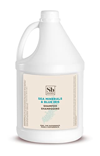 Soapbox Sea Minerals & Blue Iris Shampoo Vegan Color Safe Sulfate Free & Silicone Free Hair Shampoo Refill