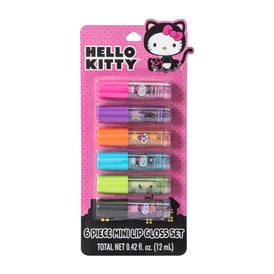 Hello Kitty 6 Piece Mini Lip Gloss Set