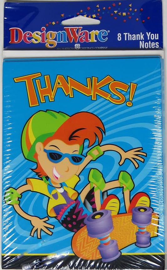 Skateboard Thank You Notes