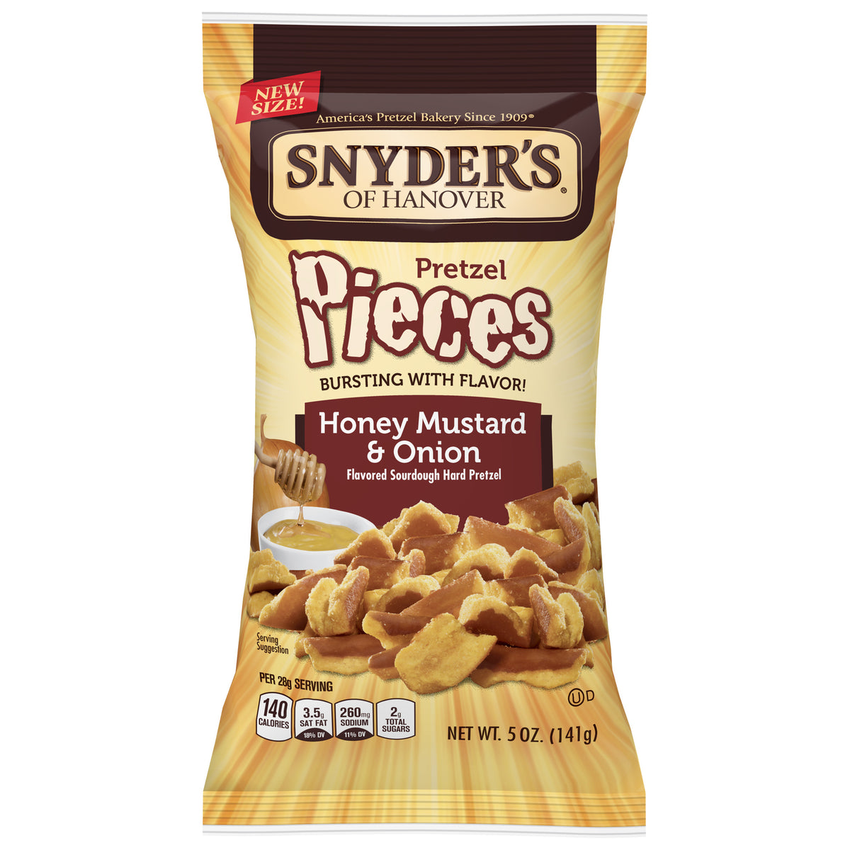 3.5 Oz. Honey Mustard & Onion Pretzels