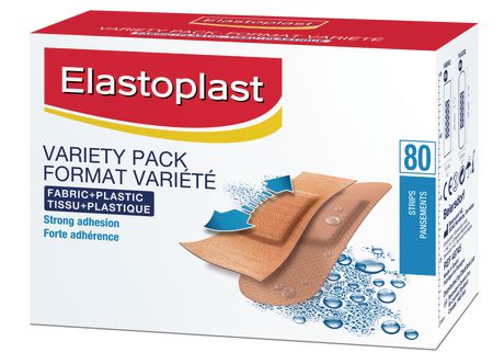 Elastoplast Variety Pack Fabric and Plastic Plasters