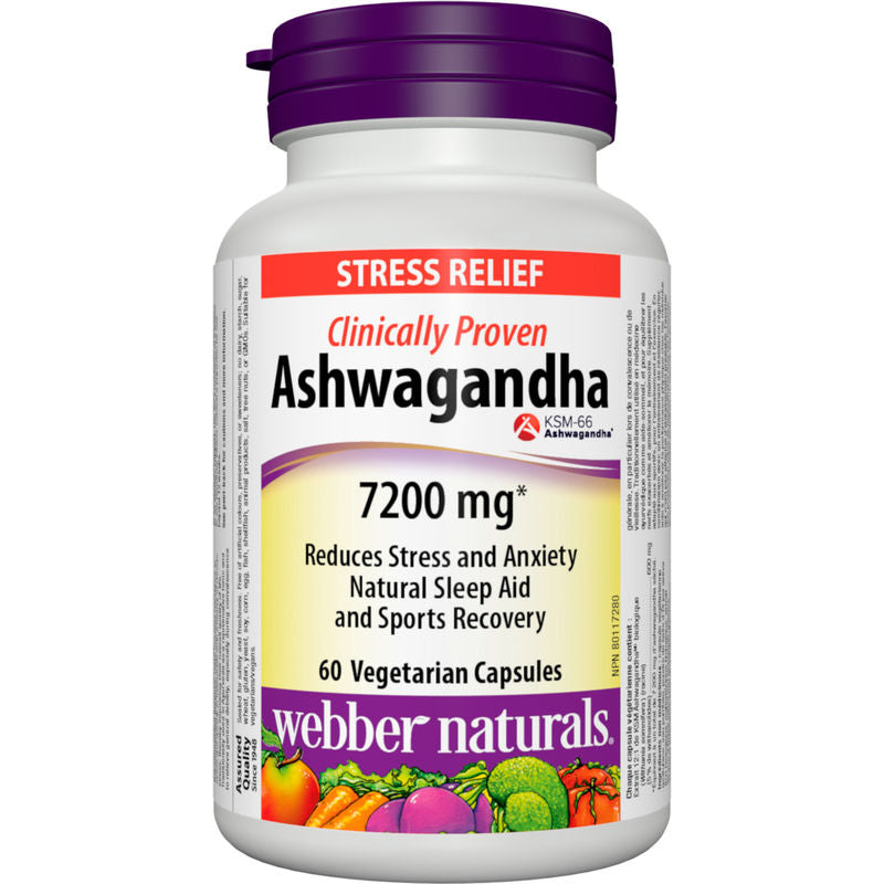 Webber Naturals and Holista Ashwagandha 60 Veggie Caps