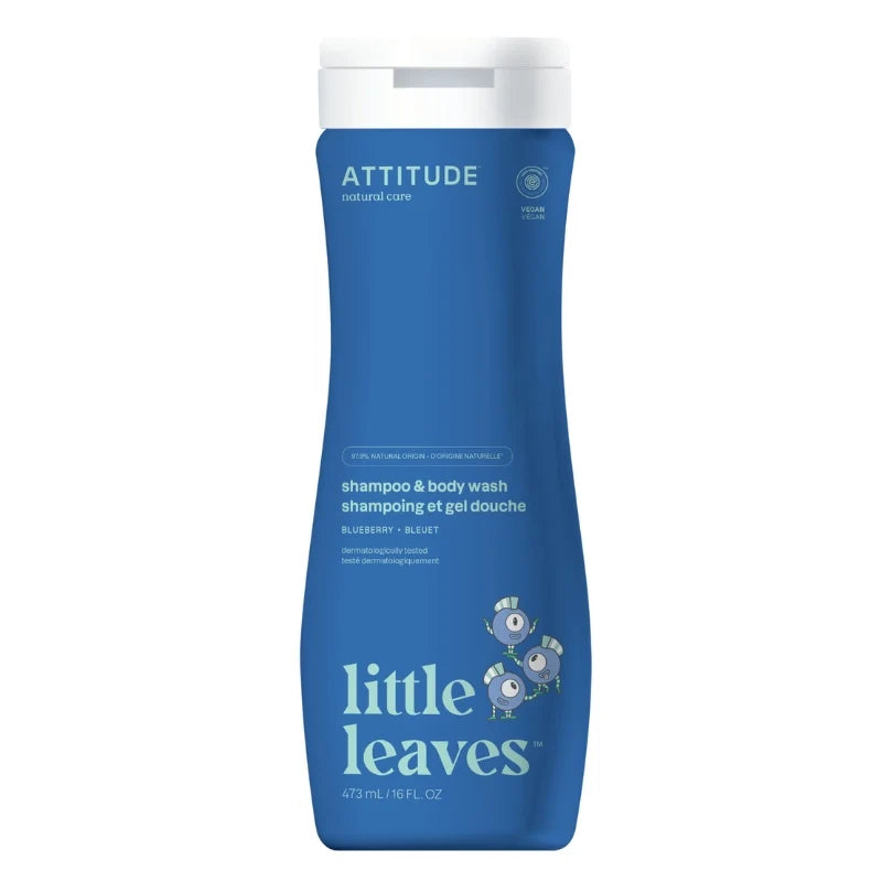 Little Leaves 2-In-1 Shampoo & Body Wash (Blueberry) - 473ml