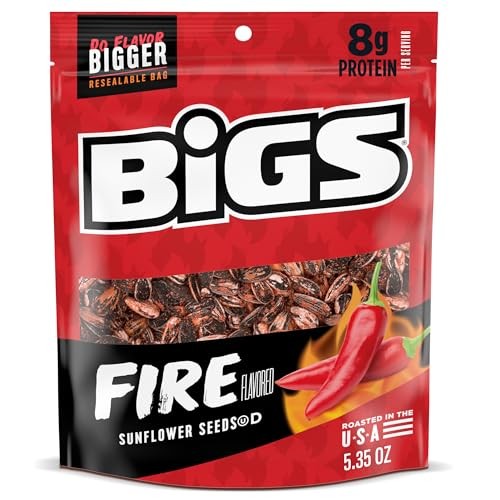 BIGS Taco Bell Fire Sauce Flavored Sunflower Seeds Spicy Sunflower Seeds 5.35 Oz