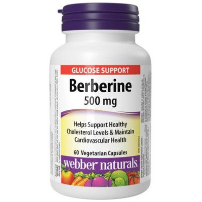 Webber Naturals and Holista Berberine 500 Mg 60 Veggie Caps