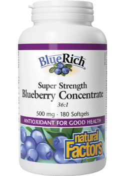 Natural Factors BlueRich Super Strength 500mg